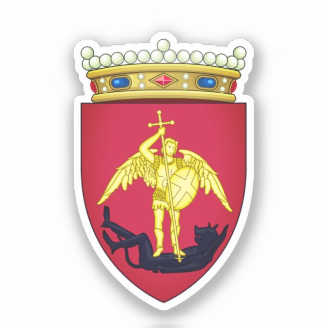 Pegatina Escudo de la ciudad de Bruselas (Anverso)