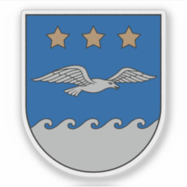 Pegatina Escudo de la ciudad de Jūrmala, Letonia