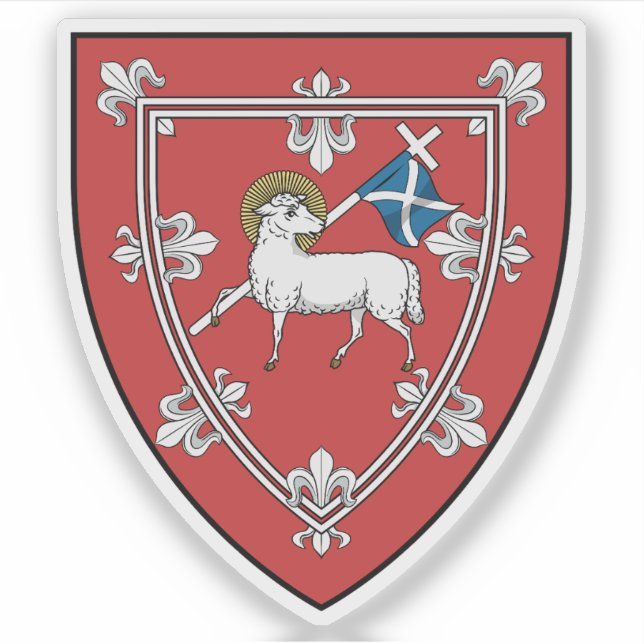 Pegatina Escudo de la ciudad de Perth, Escocia (Anverso)