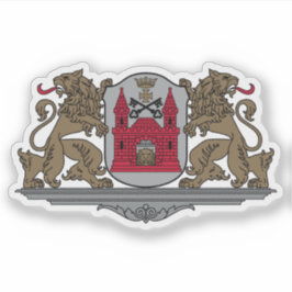 Pegatina Escudo de la ciudad de Riga, Letonia