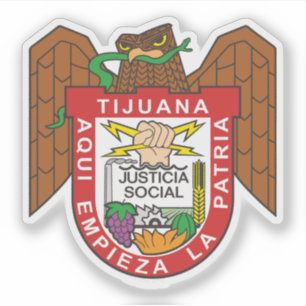 Pegatina Escudo de la ciudad de Tijuana, México
