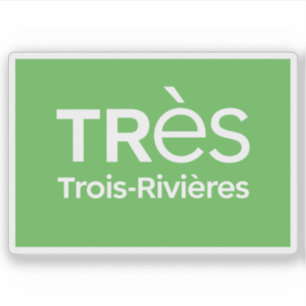 Pegatina Escudo de la ciudad de Trois-Rivières, Quebec, Can