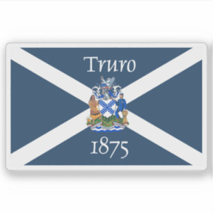 Pegatina Escudo de la ciudad de Truro, Nueva Escocia, Canad