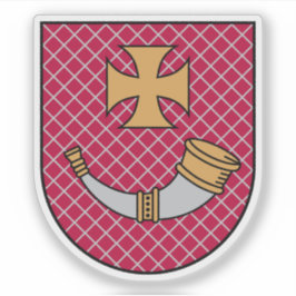 Pegatina Escudo de la ciudad de Ventspils, Letonia