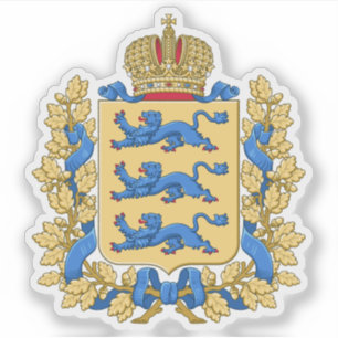 Pegatina Escudo de la Gobernación de Estonia
