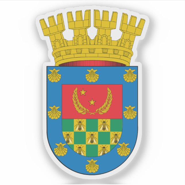 Pegatina Escudo de La Granja, Chile (Anverso)