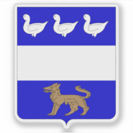 Pegatina Escudo de La Louvière, Bélgica