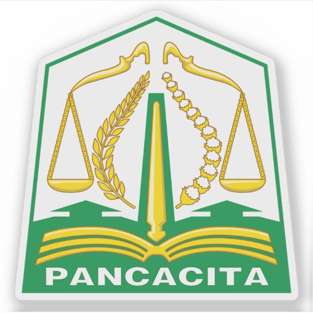 Pegatina Escudo de la provincia de Aceh (Indonesia) (Anverso)