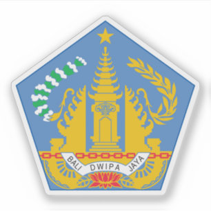Pegatina Escudo de la provincia de Bali, Indonesia