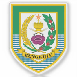 Pegatina Escudo de la provincia de Bengkulu, Indonesia