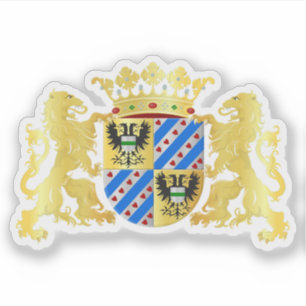 Pegatina Escudo de la provincia de Groningen (Países Bajos)
