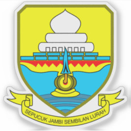 Pegatina Escudo de la provincia de Jambi, Indonesia