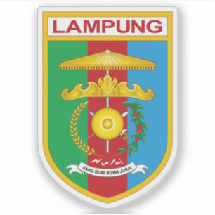 Pegatina Escudo de la provincia de Lampung, Indonesia