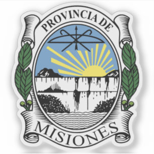 Pegatina Escudo de la provincia de Misiones, Argentina