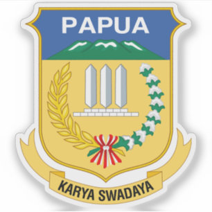 Pegatina Escudo de la provincia de Papua, Indonesia