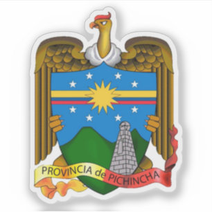 Pegatina Escudo de la provincia de Pichincha, Ecuador