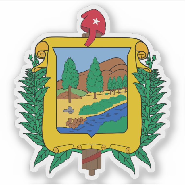Pegatina Escudo de la provincia de Pinar Del Río, Cuba (Anverso)