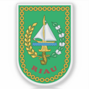 Pegatina Escudo de la provincia de Riau (Indonesia)