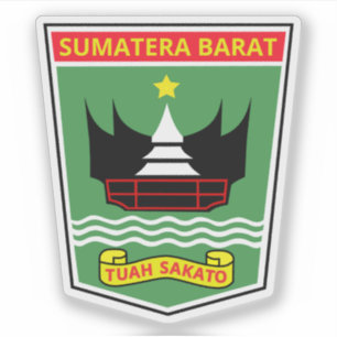 Pegatina Escudo de la provincia de Sumatra Occidental, Indo