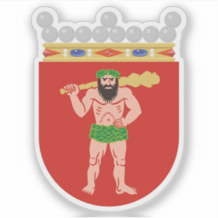 Pegatina Escudo de la región de Laponia, Finlandia