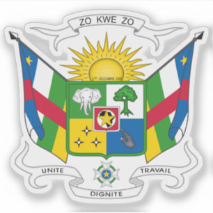 Pegatina Escudo de la República Centroafricana