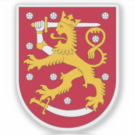 Pegatina Escudo de la República de Finlandia