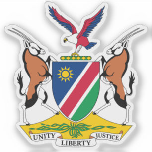 Pegatina Escudo de la República de Namibia