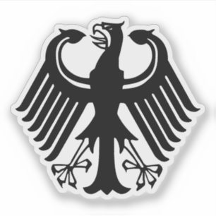 Pegatina Escudo de la República de Weimar, Alemania - v3