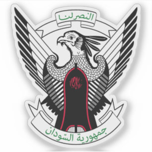 Pegatina Escudo de la República del Sudán