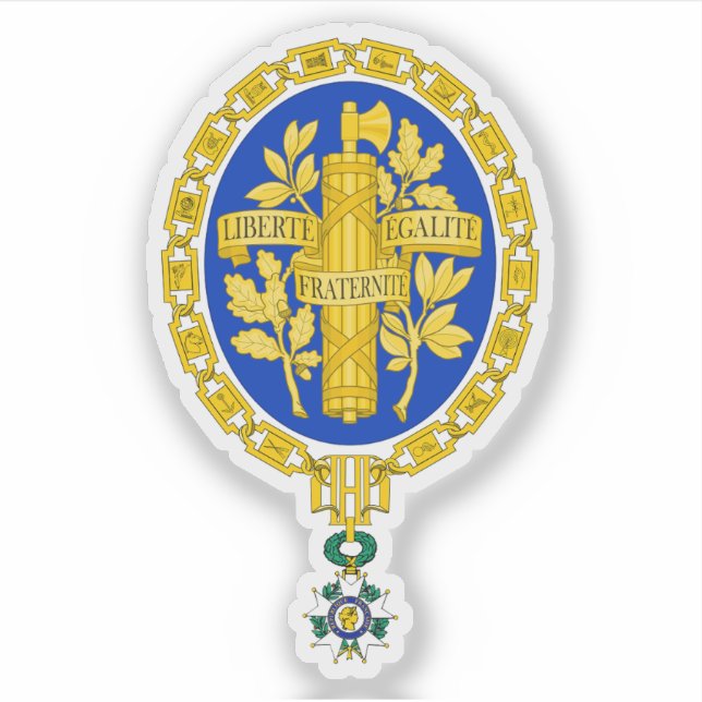 Pegatina Escudo de la República Francesa (Anverso)