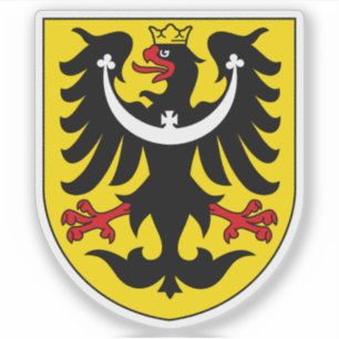 Pegatina Escudo de la Silesia Checa, región histórica