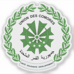 Pegatina Escudo de la Unión de las Comoras