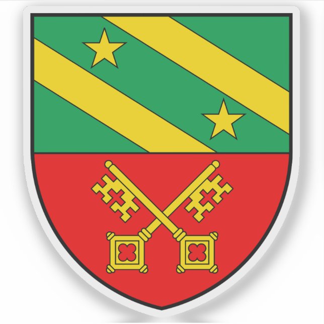 Pegatina Escudo de Lancy (Suiza) (Anverso)
