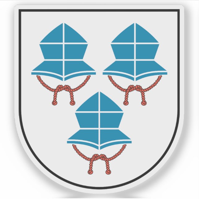 Pegatina Escudo de LandClose, Alemania (Anverso)