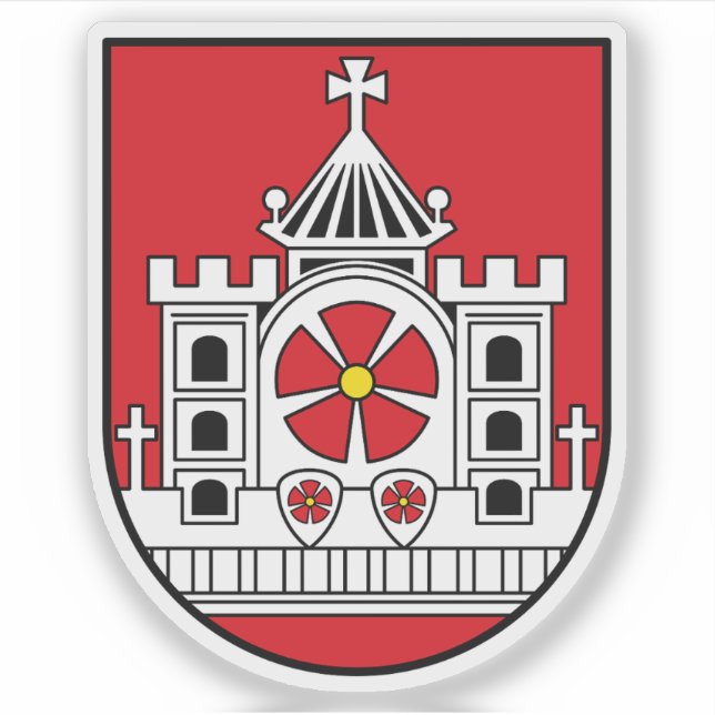 Pegatina Escudo de LandClose, Alemania (Anverso)