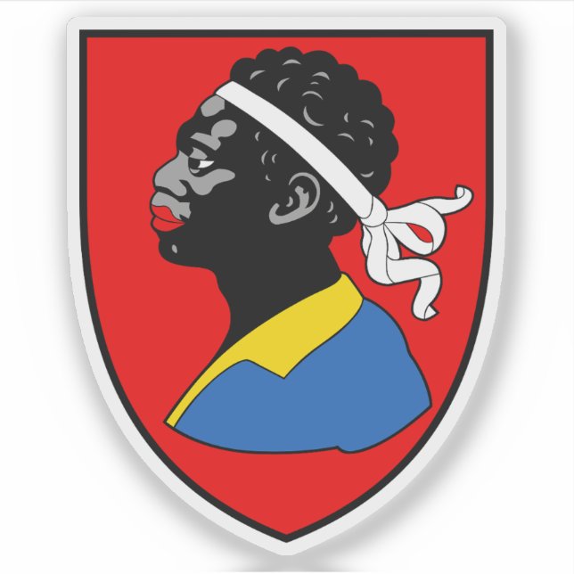 Pegatina Escudo de las avenidas, Suiza (Anverso)