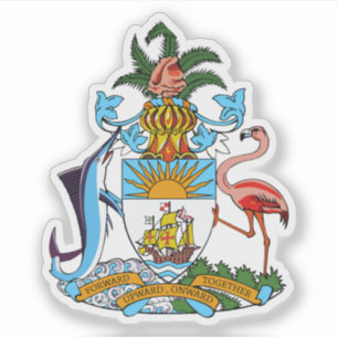Pegatina Escudo de las Bahamas