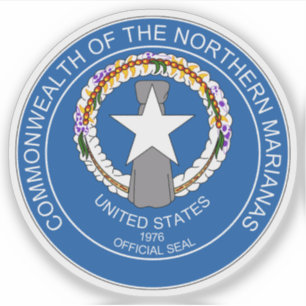 Pegatina Escudo de las Islas Marianas del Norte