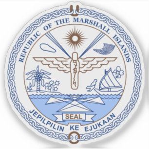Pegatina Escudo de las Islas Marshall
