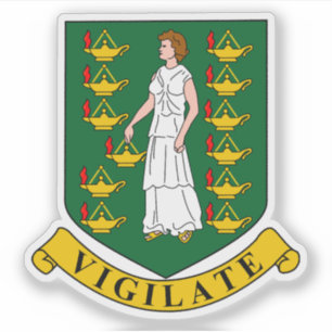 Pegatina Escudo de las Islas Vírgenes Británicas