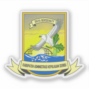 Pegatina Escudo de las Mil Islas, Indonesia