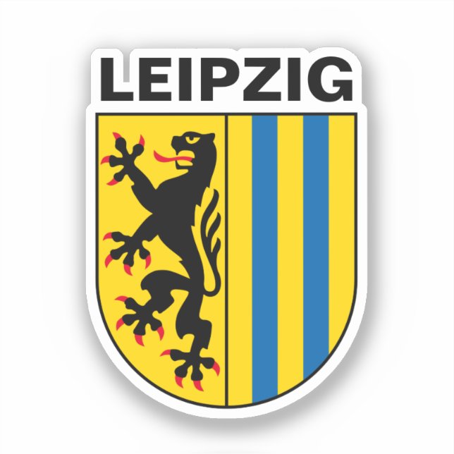 Pegatina Escudo de Leipzig (Alemania) (Anverso)