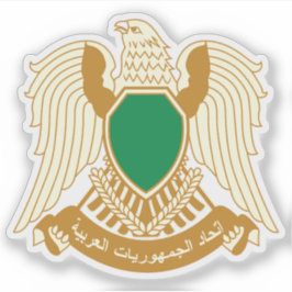 Pegatina Escudo de Libia (1977-2011)