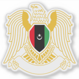 Pegatina Escudo de Libia utilizado por Haftar
