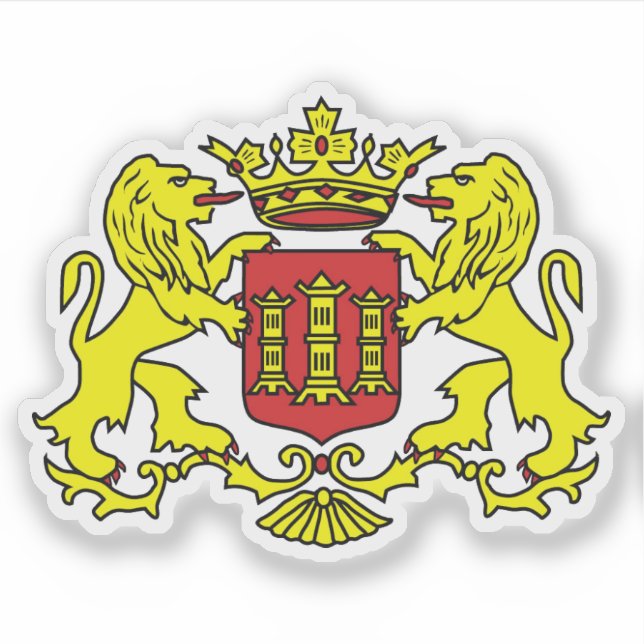Pegatina Escudo de Lingen (Alemania) (Anverso)