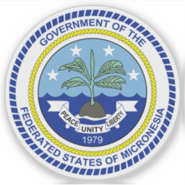 Pegatina Escudo de los Estados Federados de Micronesia