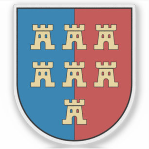 Pegatina Escudo de los sajones de Transilvania