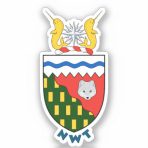 Pegatina Escudo de los Territorios del Noroeste - CANADÁ