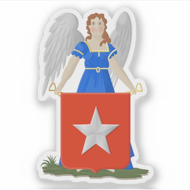 Pegatina Escudo de Maastricht, Países Bajos (Anverso)