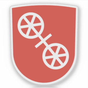 Pegatina Escudo de Mainz, Alemania